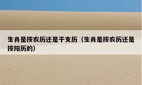 生肖属相是按农历还是阳历算-生肖属相是按照农历还是阳历